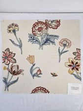 The Crewel Work Company "Cebu" Vintage Embroidery Pillow Fabric 26"x26" Square