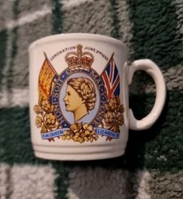 Commemorative mug cup Coronation Queen Elizabeth II June 2nd, 1953