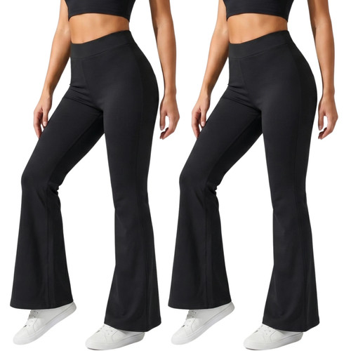 Women flared trousers pack - flared,