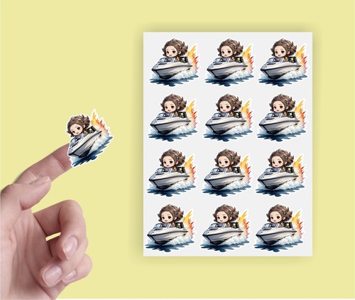 X24 jet ski sticker envelope - jet,