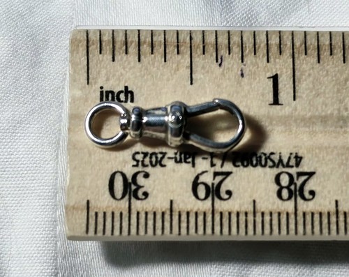 Sterling 925 albert swivel fob - 925,