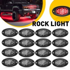 Red LED Rock Lights 8 Pods