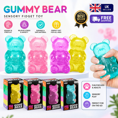 Clear jelly needo gummy bear - clear,