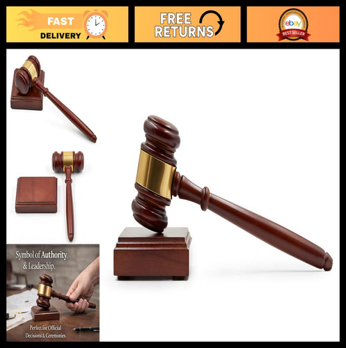 Wooden gavel sound block - wooden, &