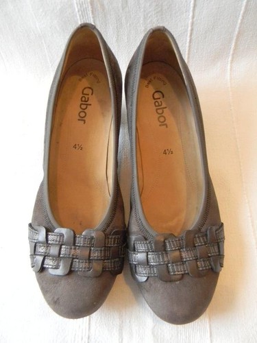 Women gabor heels grey leather - heels,