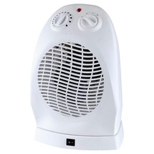 Challenge 2.4kW Upright Oscillating Fan Heater Used Thermostat Cool Air