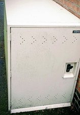 Asgard Ivory Metal Bike Locker Shed COLLECTION ONLY TERMS APPLY