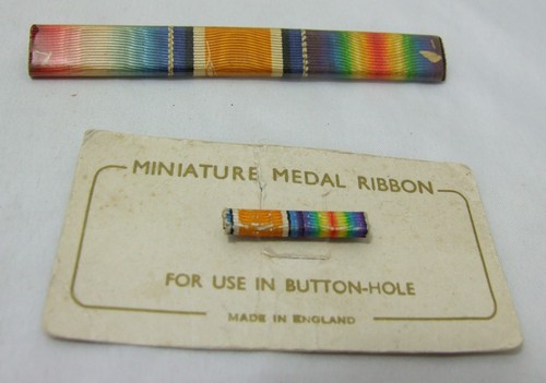 Two original ww1 medal bar - two,