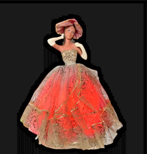 MID CENTURY 1940/1950s KITCH BOUDOIR DOLL TABLE LAMP