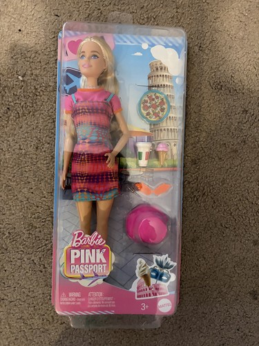 Mattel barbie pink passport - barbie,