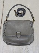 Blondie Mania London Laurel Leather Shoulder Crossbody Handbag Bag Slate Grey