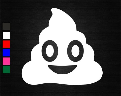 Poo emoji funny joke vinyl - poo,