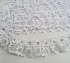 White / Silver Mock Eyelet