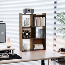 3/4 Tier Expandable Wooden Bookcase Shelving Storage Display Shelves Stand Unit