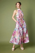 Coast Multi Midi Dress Womens