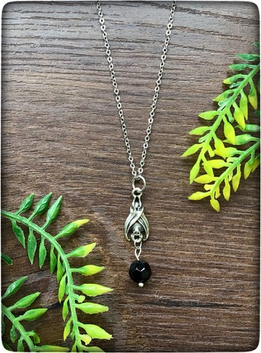 New black bead silver - black,