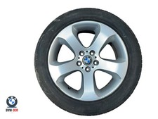 BMW X5 E53 Front Silver Wheel Alloy & Tyre 9J ET:48 255/50R19 6761931