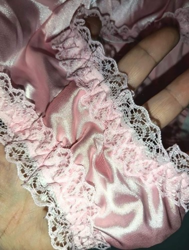 Baby pink satin - baby, frilly
