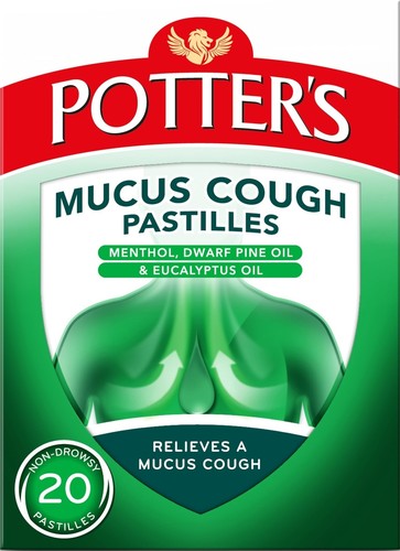 Potters mucus cough pastilles - mucus,