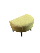 Ercol Hug Footstool in DK Dark Oak & T220 Green Fabric H47 W68 D48  RRP £425