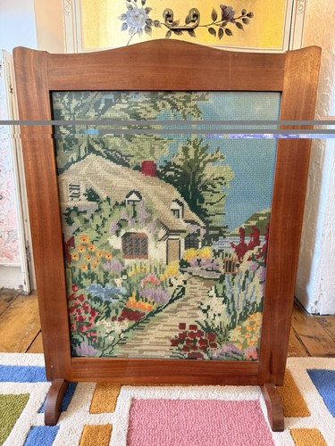 Vintage needlework tapestry - vintage,