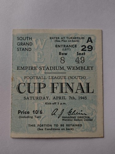 1945 football league - south, cup