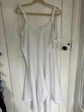 White Linen Jumpsuit With Tie