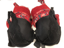 2 x Pack Bras Autograph Rosie M&S padded black red Size 32DD
