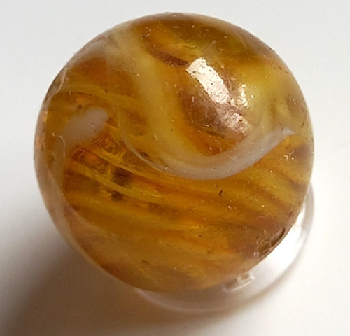 Vintage peltier glass - glass, amber