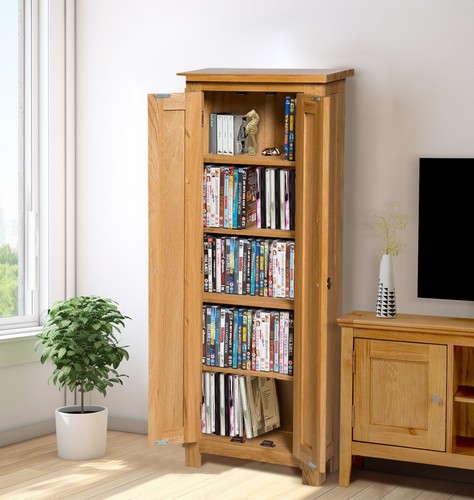 Dvd cabinet solid oak - dvd, cabinet,