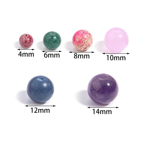 Natural mixed gemstone round - natural,