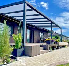 aluminium patio roof  glass