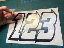 4 x Custom Race Numbers Vinyl