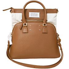 MAISON MARGIELA 5AC Tote Bag Leather Handbag Logo Tan Brown Tote Bag RP £1900.00