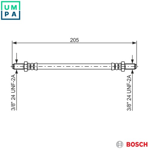 Brake hose 987 - brake, for