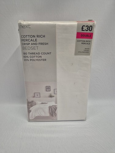 Next cotton rich - percale, crisp