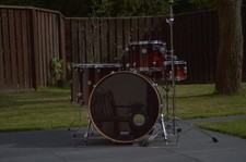 Rare Large Sizes - 5pc Mapex Meridian Birch Drum kit - Transparent Walnut Fade