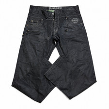 883 Police Waxed Jeans Black