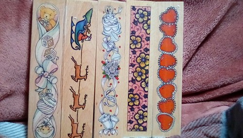 Whispers wood mounted border - mounted,
