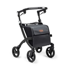 Rollz Flex 2 Shopping Mobility 4 Wheel Rollator Trolley with Backrest & Seat