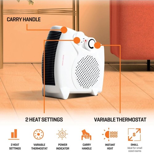 Daewoo fan heater 2kw - heater, with