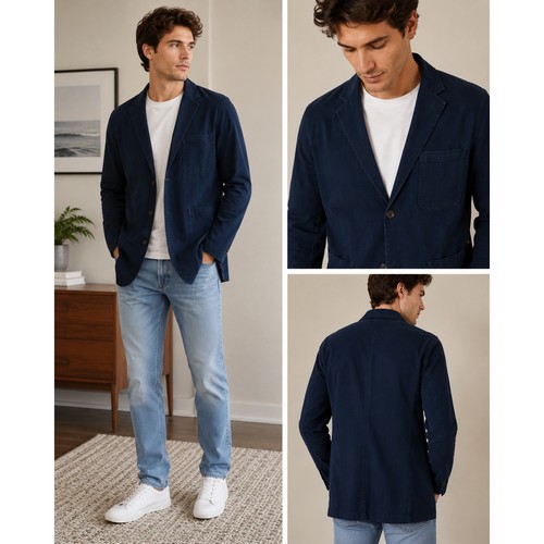Johns bay mens navy blue - st,