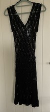 Vintage Black Hand Crochet