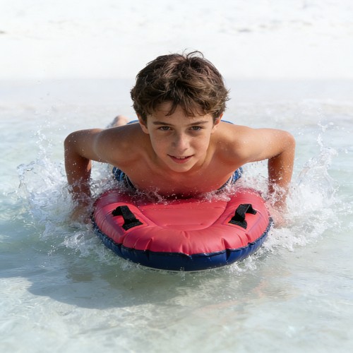 Inflatable surfboard with - inflatable,