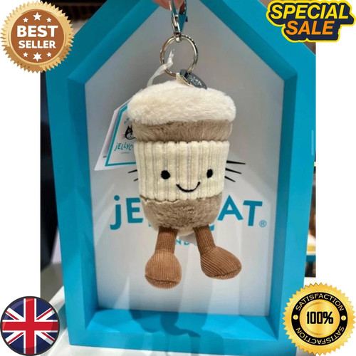 Jellycat coffee mug keyring - mug,