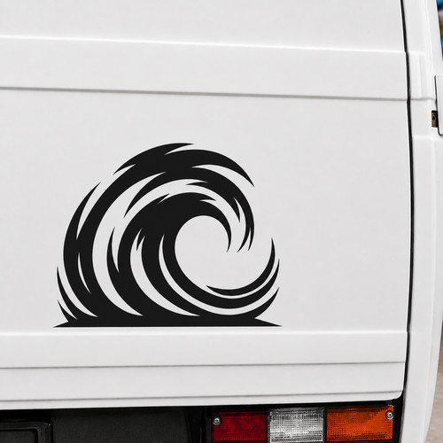 Ocean wave vinyl decal sticker - ocean,