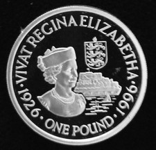 1996 Guernsey £1 Silver Proof