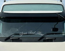 Custom Curved Truck Windscreen