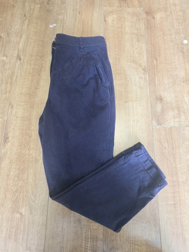 Womens blue chino trousers - blue,