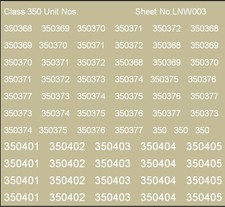 OO Gauge Waterslide Transfers